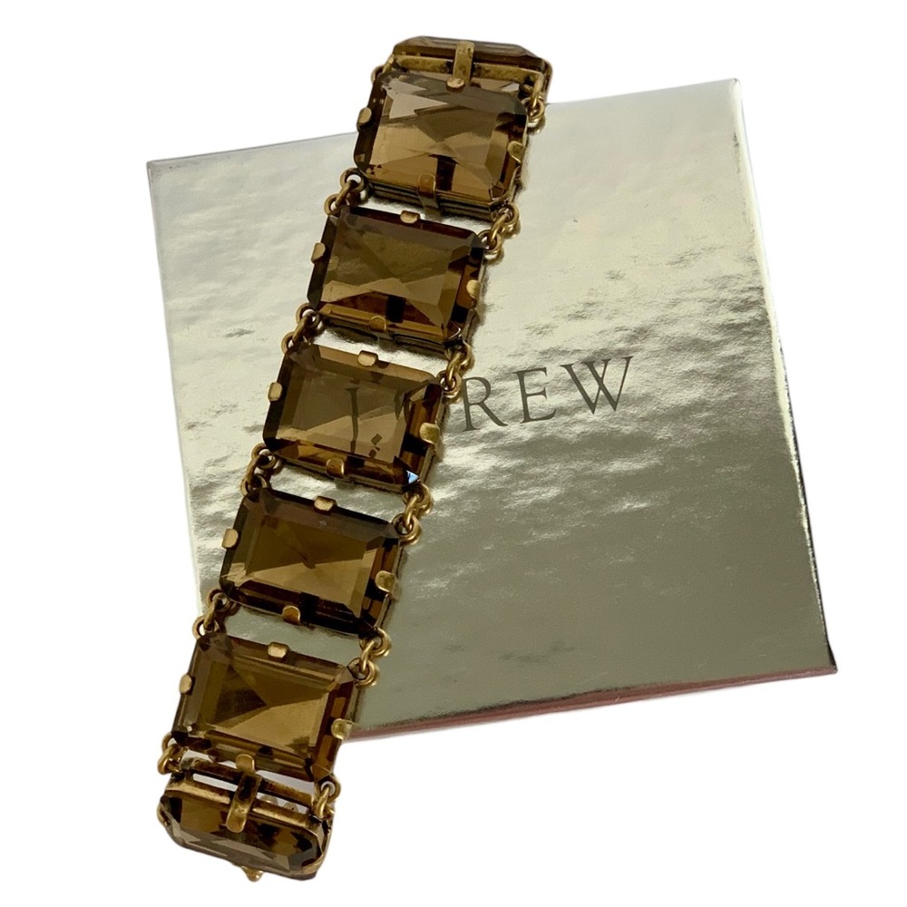 J. Crew Faceted Crystal Stone Bracelet Vintage